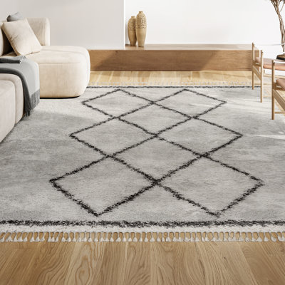 Tapis crème / gris Cantera