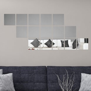 Flexible Non-Glass Mirror Acrylic Mirror Self Adhesive Tiles Mirror Wall Stickers, Size: 50*100cm, Silver