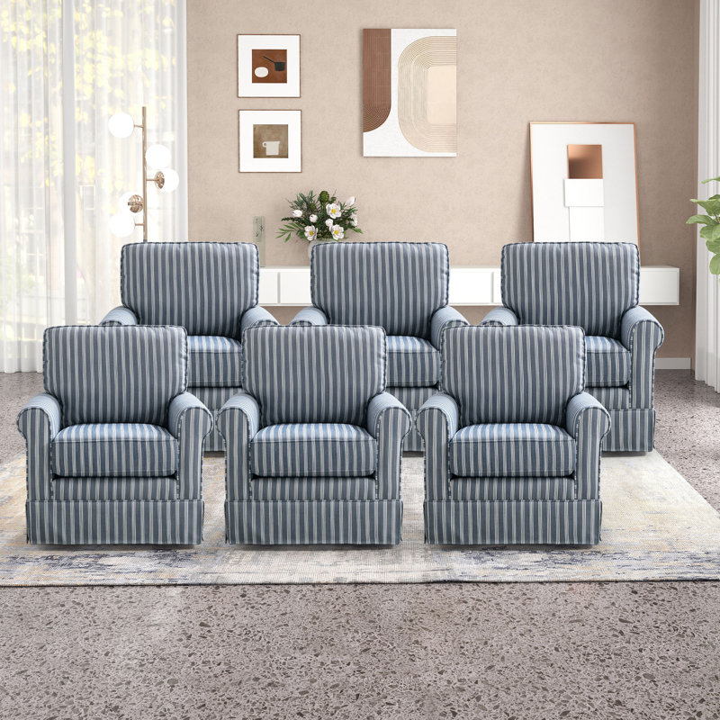 Fauteuil d'appoint 33 po, Bleu, 6