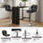 Adjustable Modern PU Leather Swivel Bar Stools with Backrest-105348914