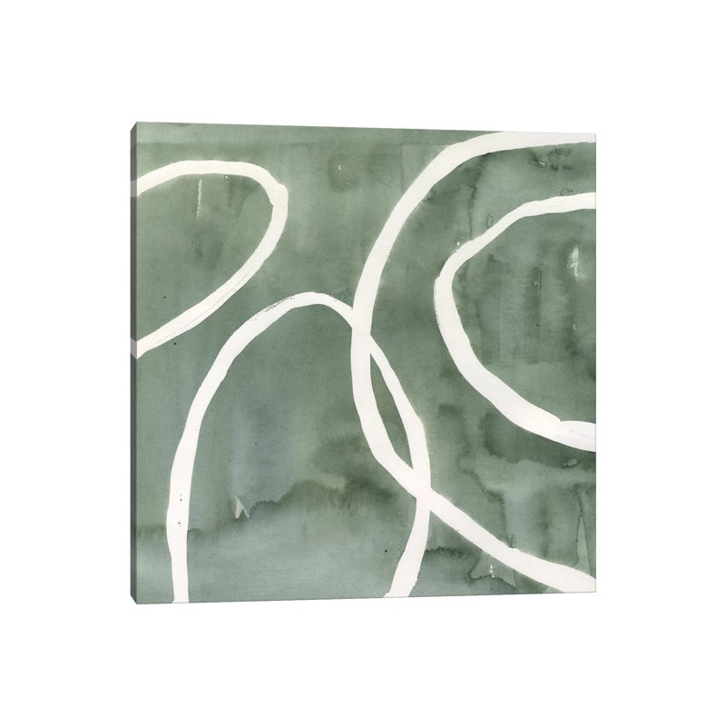 Moss Swirl I by Annie Warren - Wrapped Canvas Gallery-Wrapped Canvas Giclée, 30.48 cm H x 30.48 cm W