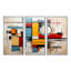 «Geometric Colorful Atmosphere», ensemble d'art sur toile géométrique-107747800-112014508