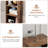Melgarejo 71 Inches Tall Narrow Bookcase, 8-Tier Wood Bookshelf, Minimalist Corner Bookcase With Adjustable Shelves, Slim Media Tower Rack For Home Office Small Space-994443476