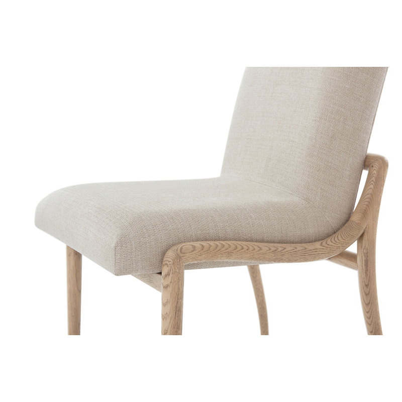 Catalina 18.75'' H Upholstered Oak Side Chair, Dune, 2
