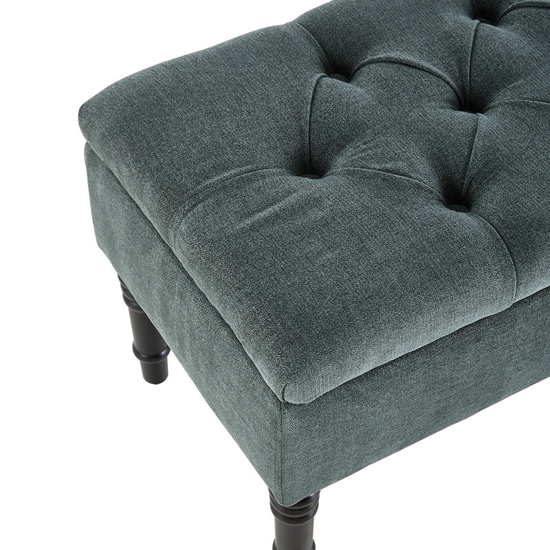 Ashyiah Linen Upholstered Storage Bench