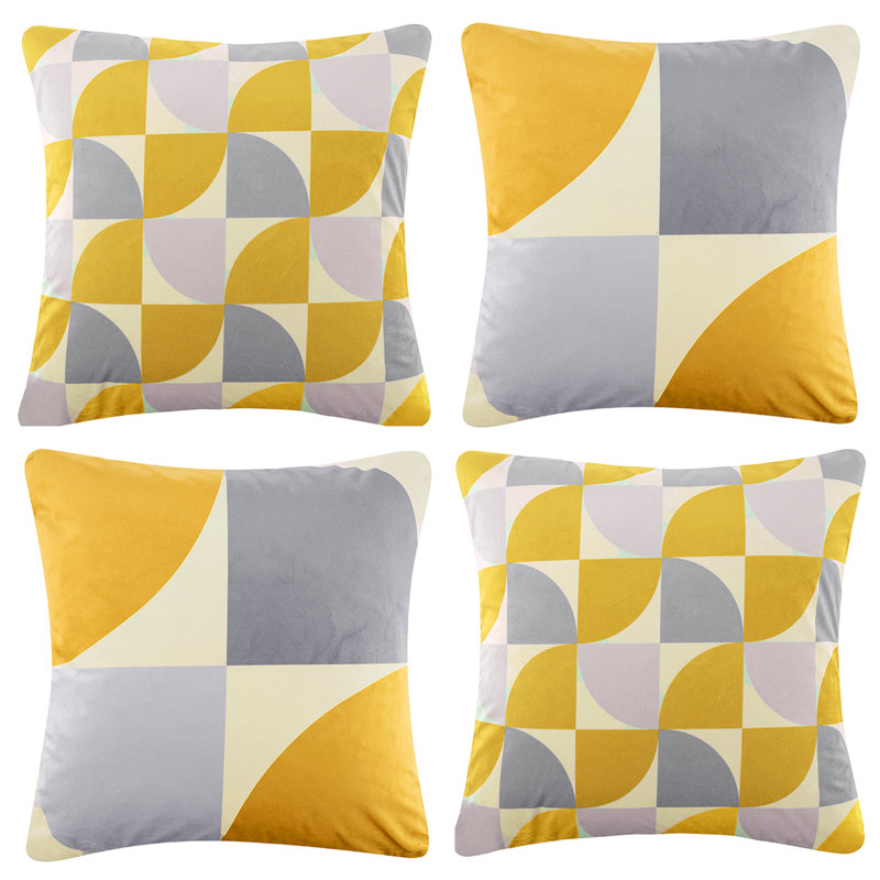 Malcolm Geometric Square Cushion Cover