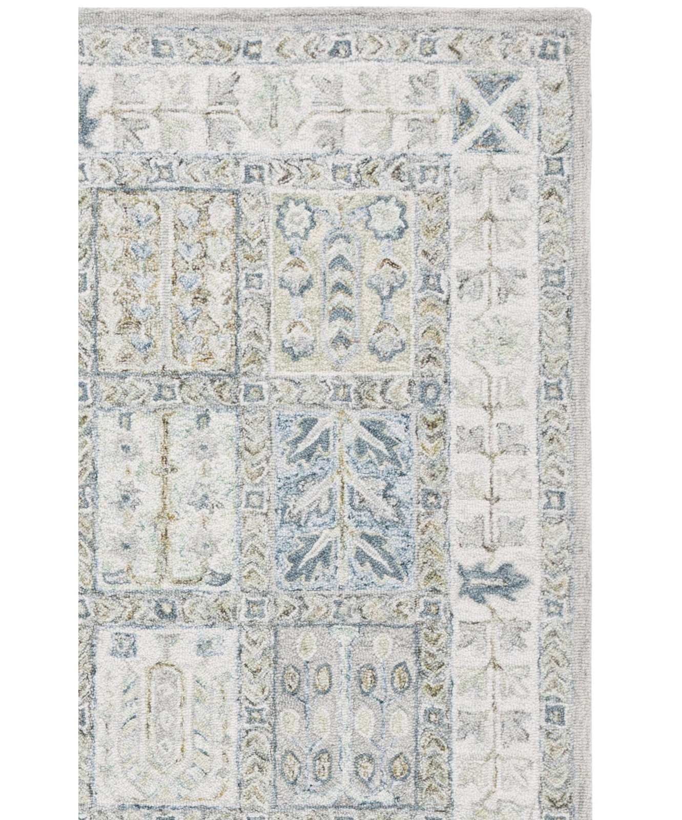 Hand-Tufted Geometric Wool Rug, Rectangle 8' x 10'