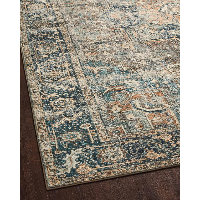 Loloi Margot Terracotta / Lagoon Area Rug feat. Cloudpile, Runner 2'6" x 11'6"