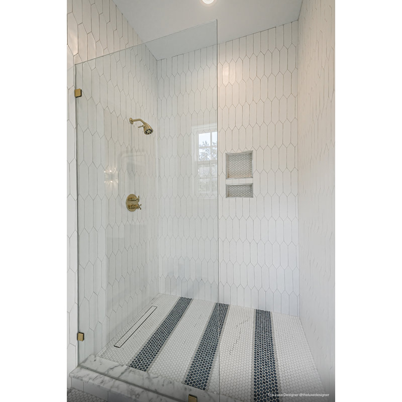 Reine 3" x 12" Ceramic Tile, Matte White