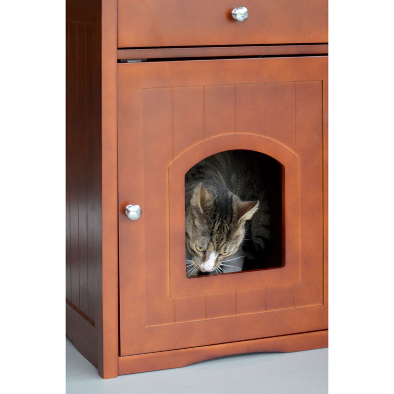 Crosier Wood Enclosed Litter Box Housing