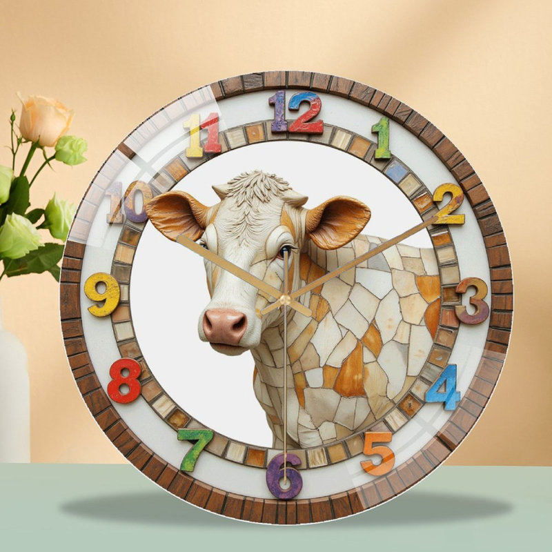 Horloge murale décorative 12 po