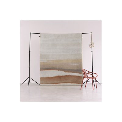 Sydney Beige Themed Gradient Abstract Pattern Creative Modern Decorative Washable Rug