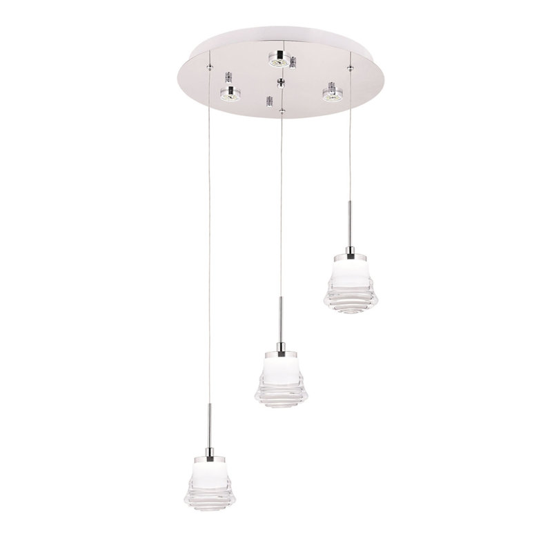 Luminaire suspendu 3 lumières DEL