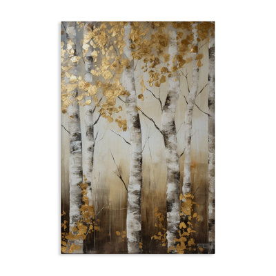 «Fall Foliage Birch», art mural sur toile par Roozbeh Bahramali