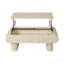 Table basse à plateau relevable, bureau moderne en bois avec rangement caché, table basse
