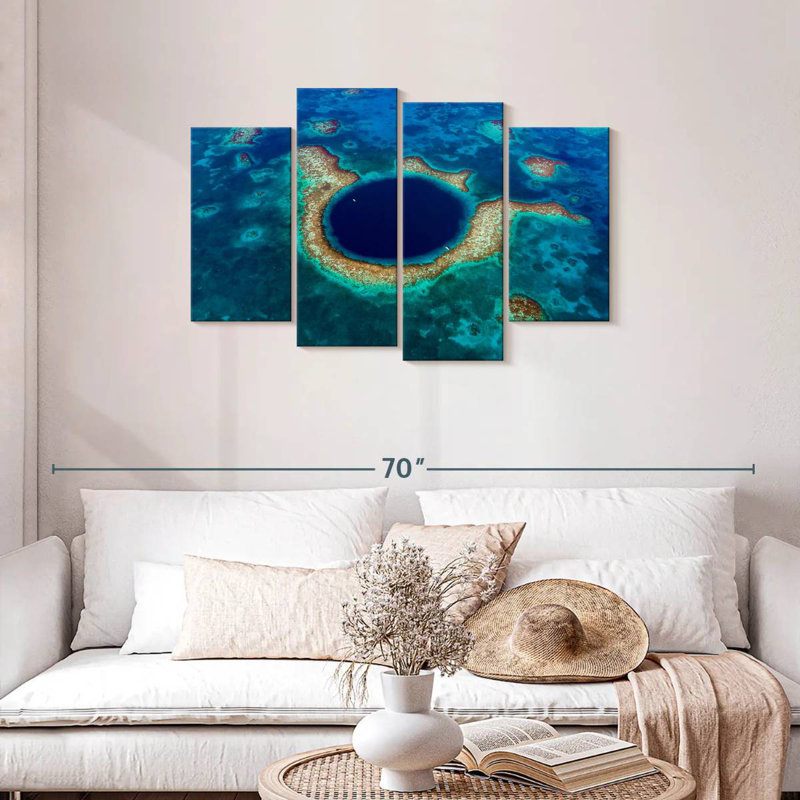 Nicci Belize's The Great Blue Hole, H 27 po x l 43 po