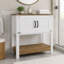 Station de café Dazey avec 2 tablettes et portes de rangement
