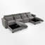 Canapé modulaire 6 pièces rembourré-578866011
