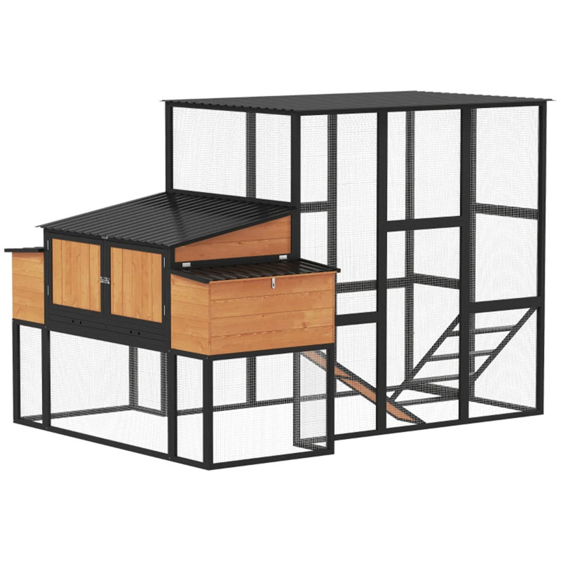 Spacious Pet Cage with Multi-Zone Living