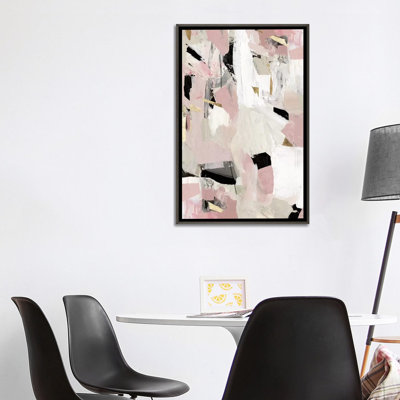 «Black Rose Gold II», reproduction d'art sur toile encadrée