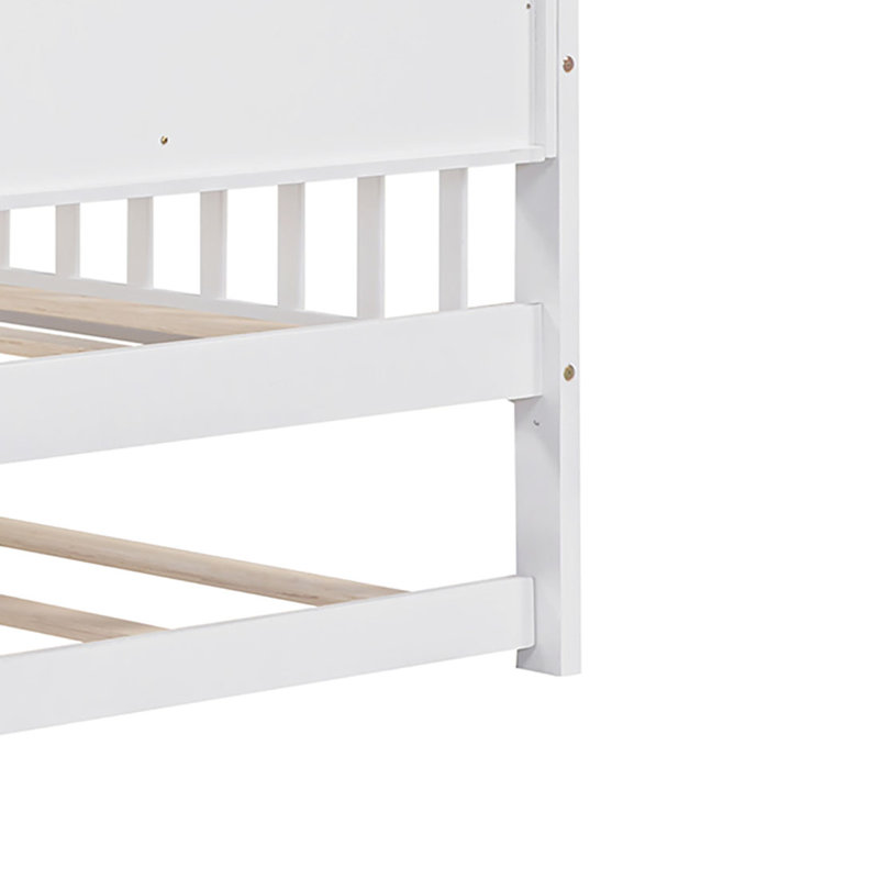 Willer Kids Twin Daybed with Trundle, White
