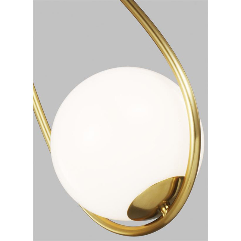 Alain 1 - Light Single Pendant, Burnished Brass