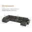 Canapé modulaire en chenille-236264080