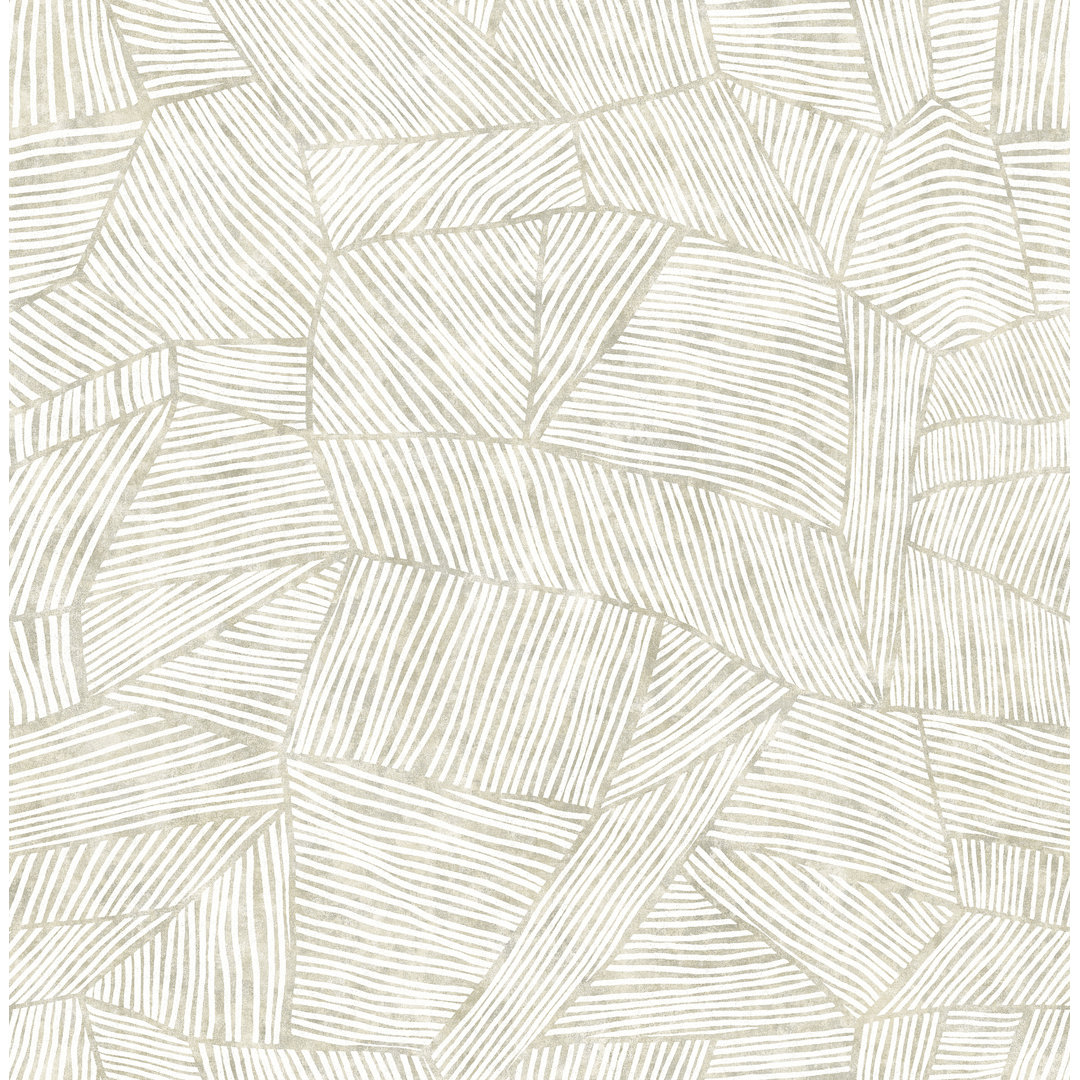 Zen Garden Cream Peel and Stick Wallpaper Ebern Designs