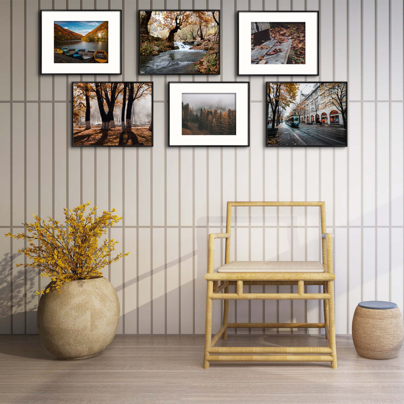 Ailisa Metal Picture Frame, Photo Frame with Ivory Mat, Horizontal and Vertical Formats for Wall, 11" x 14", Black
