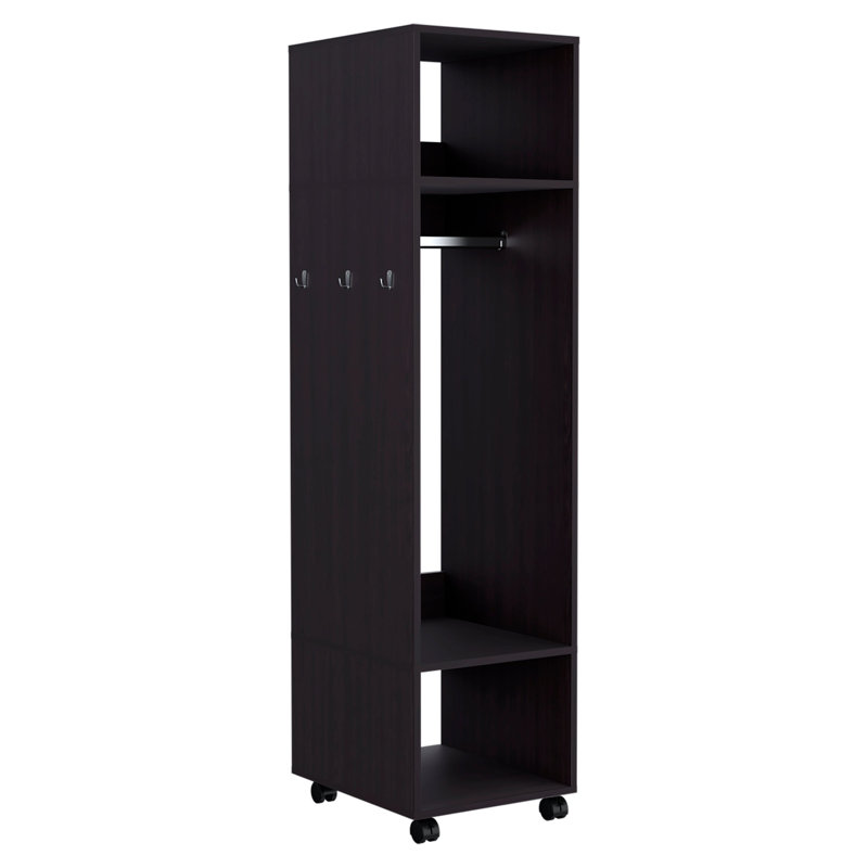 Shizuyo Manufactured Wood Wardrobe, Black