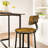 Coralia Counter Stool with Metal Frame