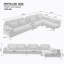 Canapé modulaire 4 pièces Craighead-634679997