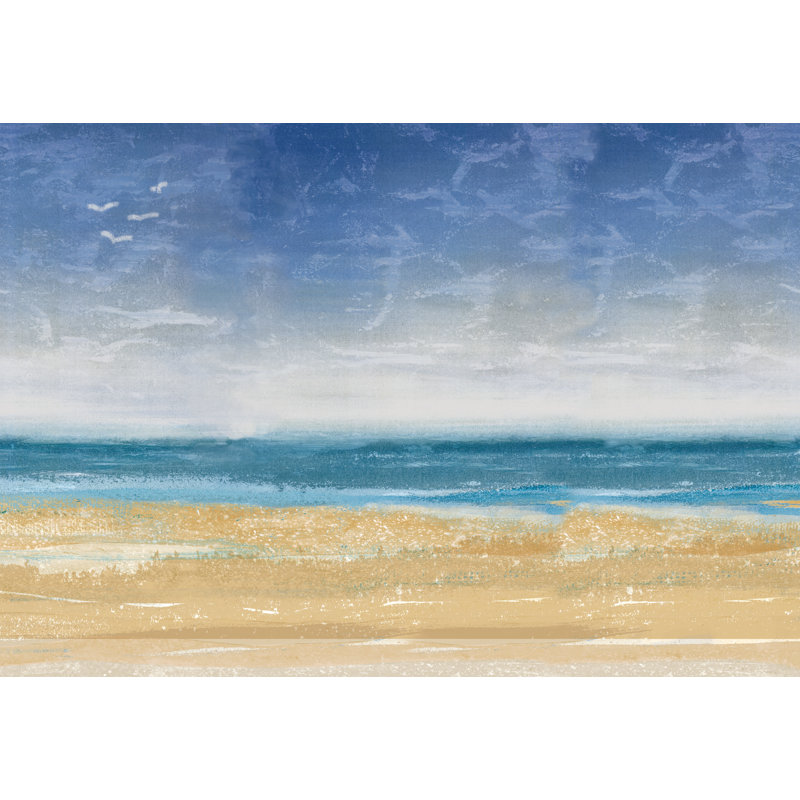 Abstract Beach - Wrapped Canvas Painting, 51cm H x 76cm W x 3.8cm D