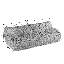 Canapé modulaire de 78,8 po Boneless-1924384824