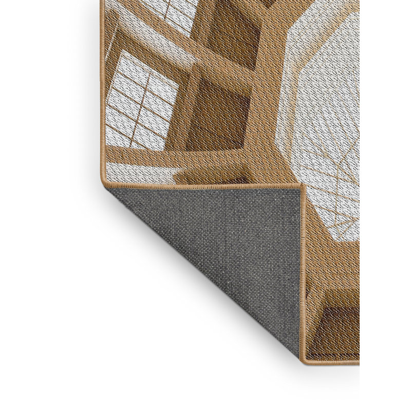 Tapis brun/beige à motifs Isabella, Rectangle 2 pi x 3 pi