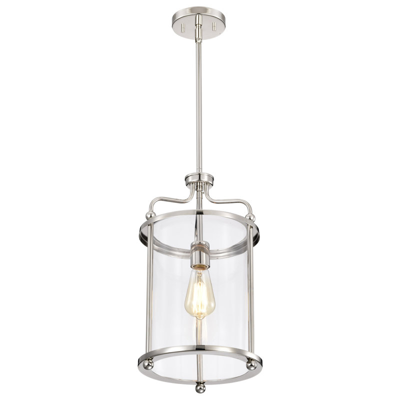 Neven 1 - Light Cylinder Pendant, Polished Nickel