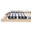 Slatted Bed Base Manual Brown Solid Beech Wood-1597330729