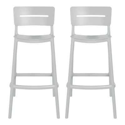 Delron 39.75'' H Seat Height Outdoor Bar Stool