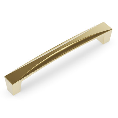 Crest Collection Handle Pull - 5-1/16" Center to Center Cabinet Pull Champagne Bronze - Mid-century Modern Hardware for Drawers & Cabinets   