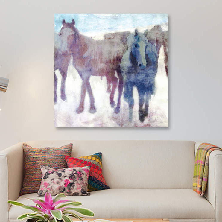 «Calgary Stampede», reproduction sur toile, H 18 po x l 18 po x P 1,5 po, Pas de tapis, Toile tendue
