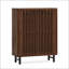 Armoire à chaussures moderne en bois à 6 niveaux avec portes à persiennes pour un rangement élégant et efficace-1528499170