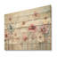 Motif floral blanc et rose - imprimé floral sur bois-2043701459