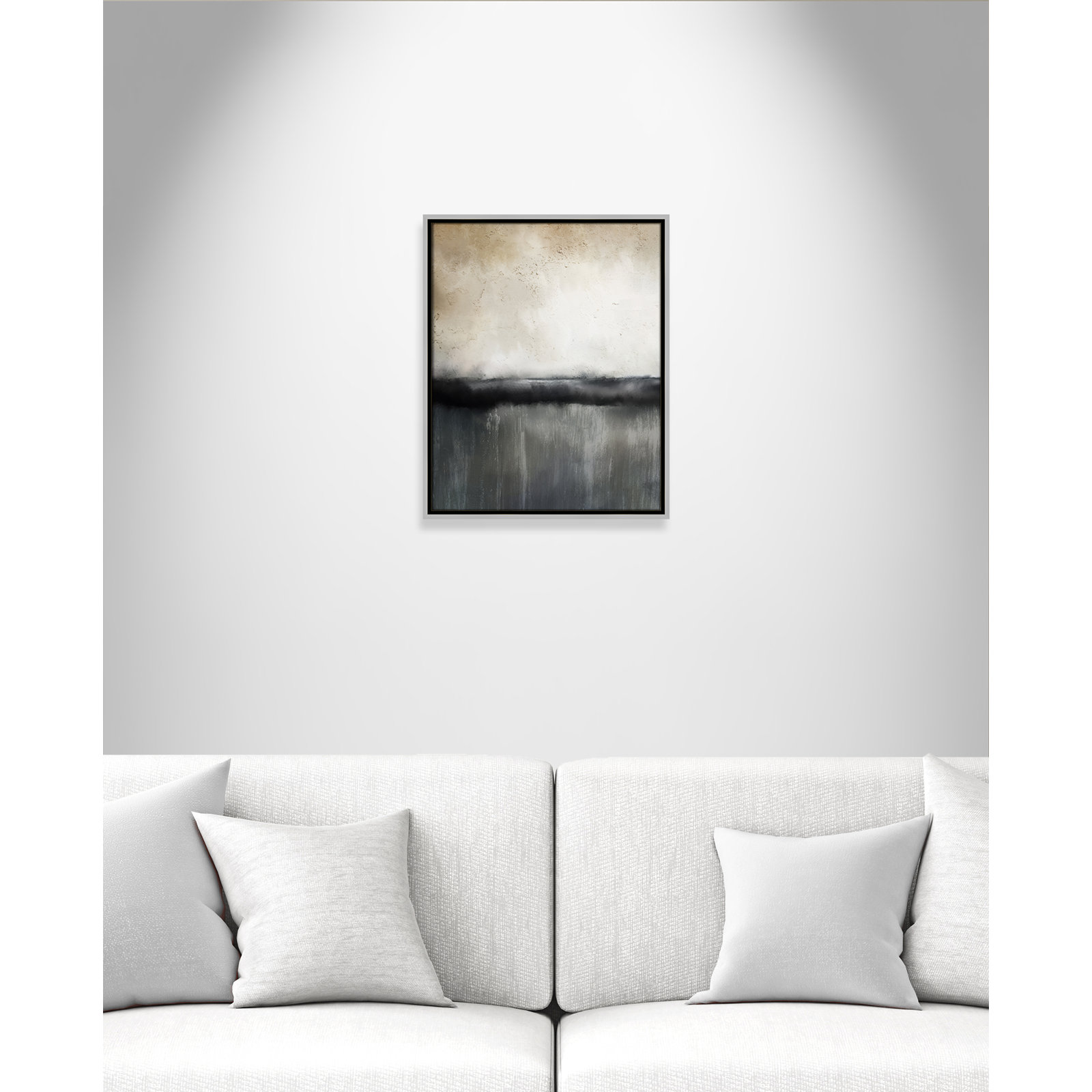 Sunset by Kimberly Allen Print, Picture Framed Canvas, 21.5" H x 17.5" W, Silver