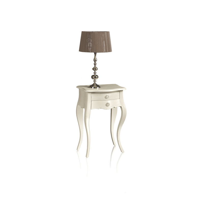 43cm W Solid Wood Bedside Table