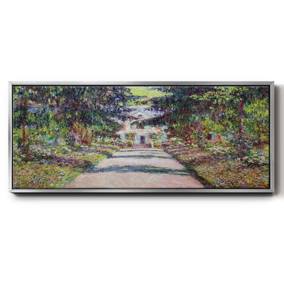 Sentier dans le jardin de Monet à Giverny, 1900 - toile encadrée