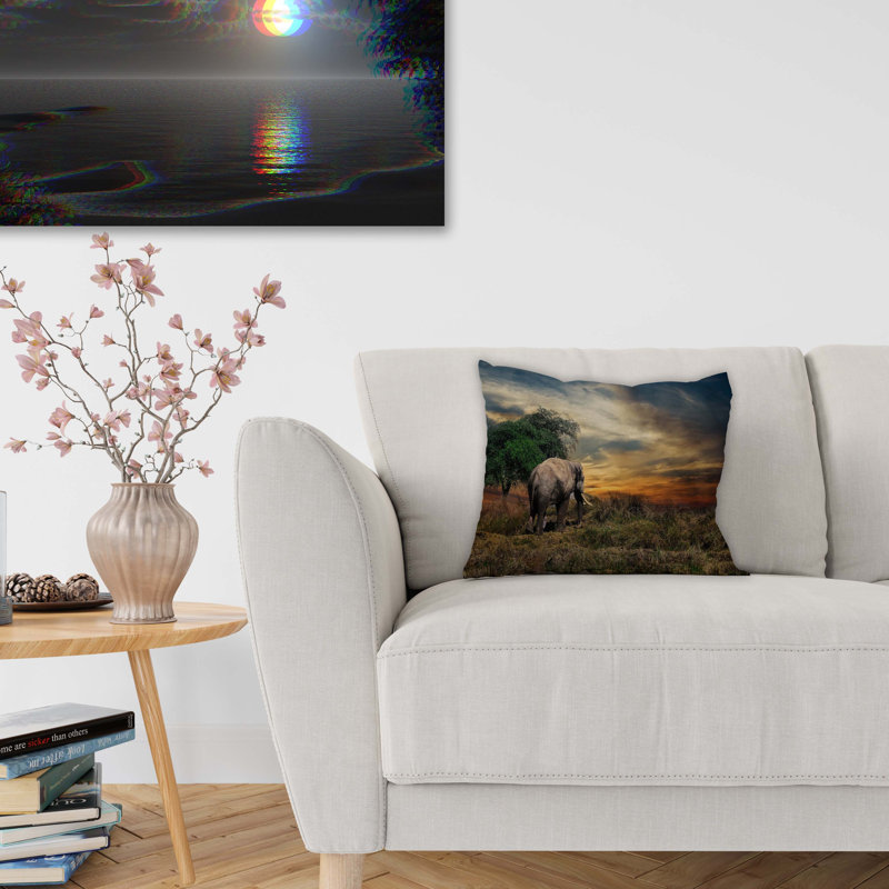 Housse et insert de coussin extérieur d'extérieur, 16 po x 1 po