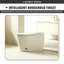 Toilette intelligente 10 po, capteur activé, siège chauffant, bouclier en mousse, lavage de bidet, filtration d'eau et stérilisation