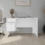 Bureau, 2 tiroirs, blanc