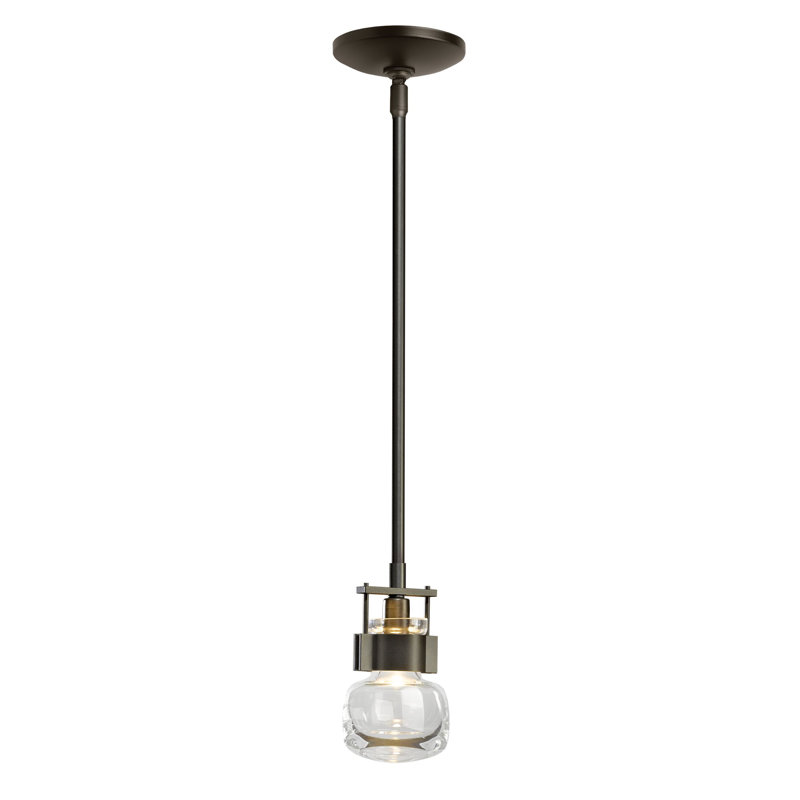 Cuff 1 - Light Single Globe Pendant, Small, Dark Smoke