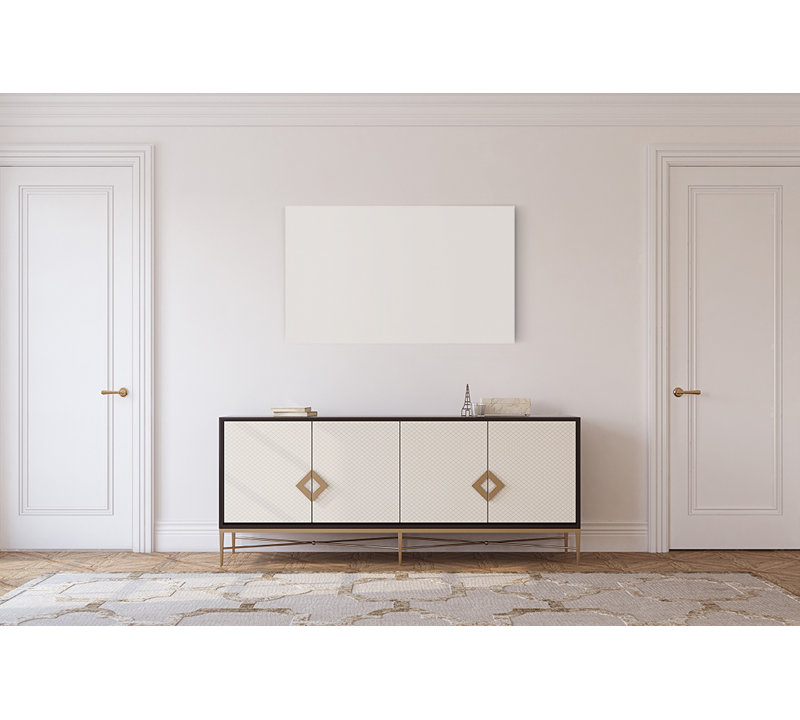 Premium Frameless Vertical/Horizontal Flat Panel Radiator (580W-700W Options), 23.8cm H x 39.6cm W x 0.9cm D
